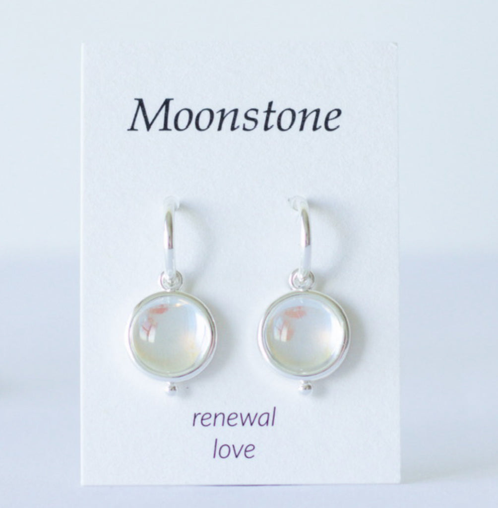 Moonstone Drop Earrings