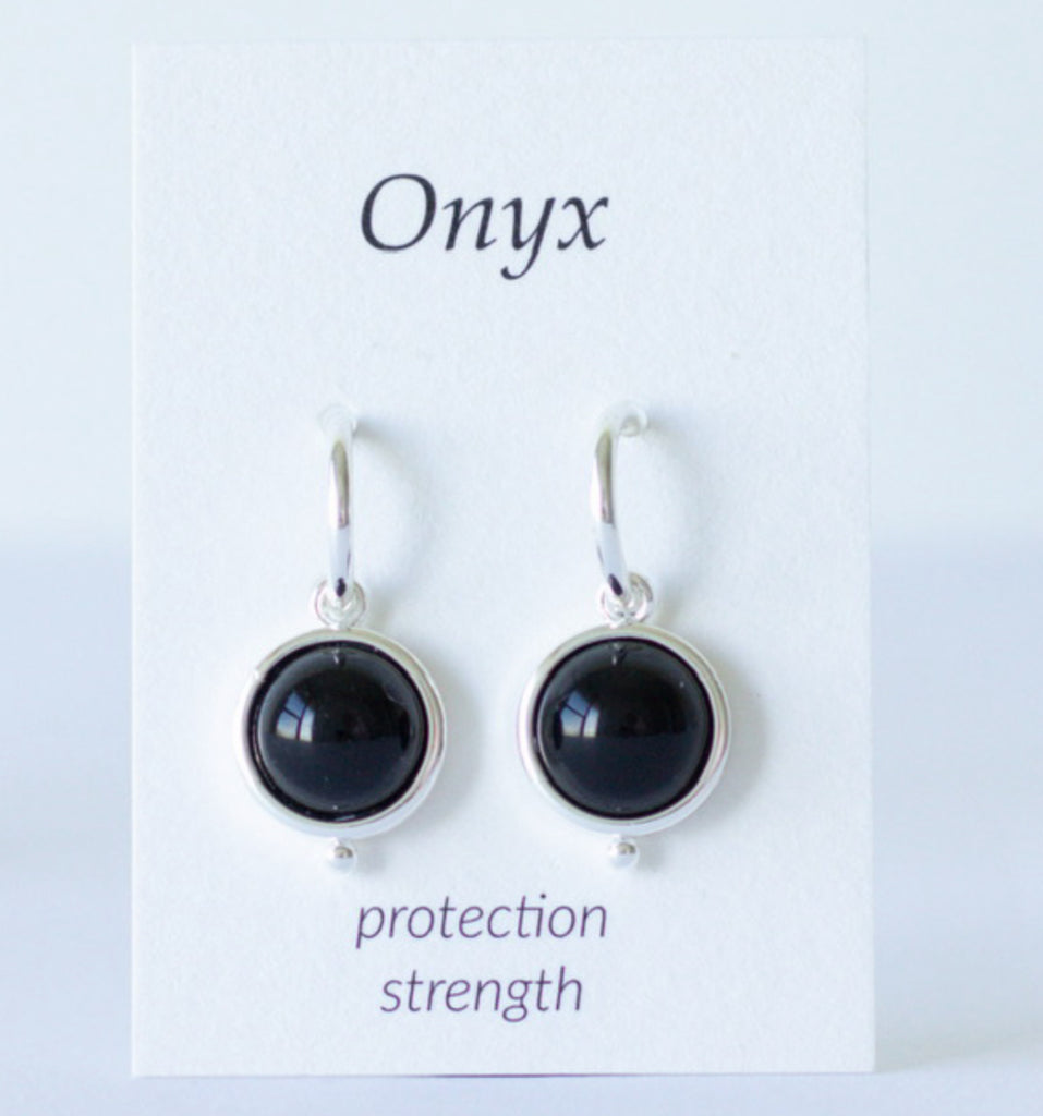 Onyx Drop Earrings