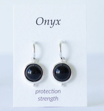 Onyx Drop Earrings