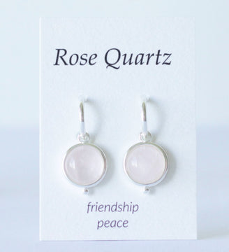 Rose Quartz Drop Earrings